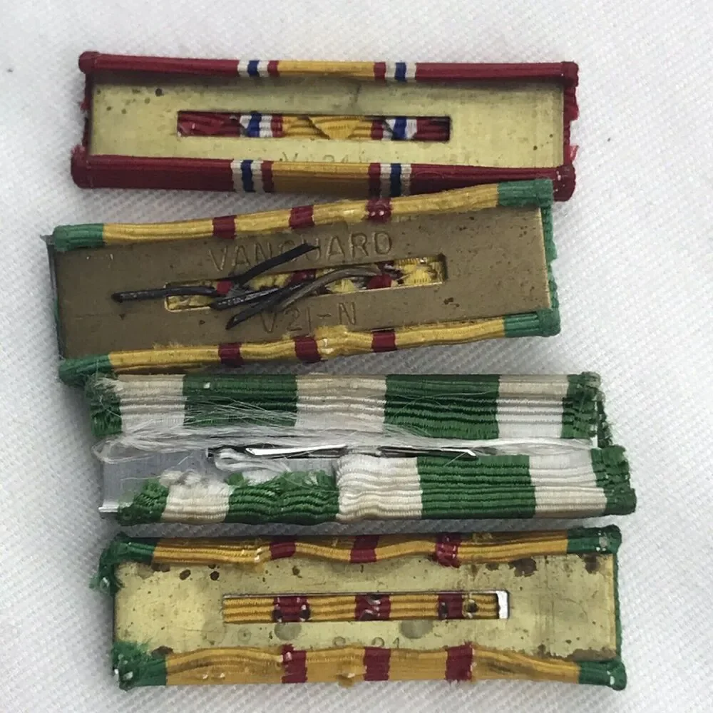 Service Ribbons Bars Lot Vintage Army